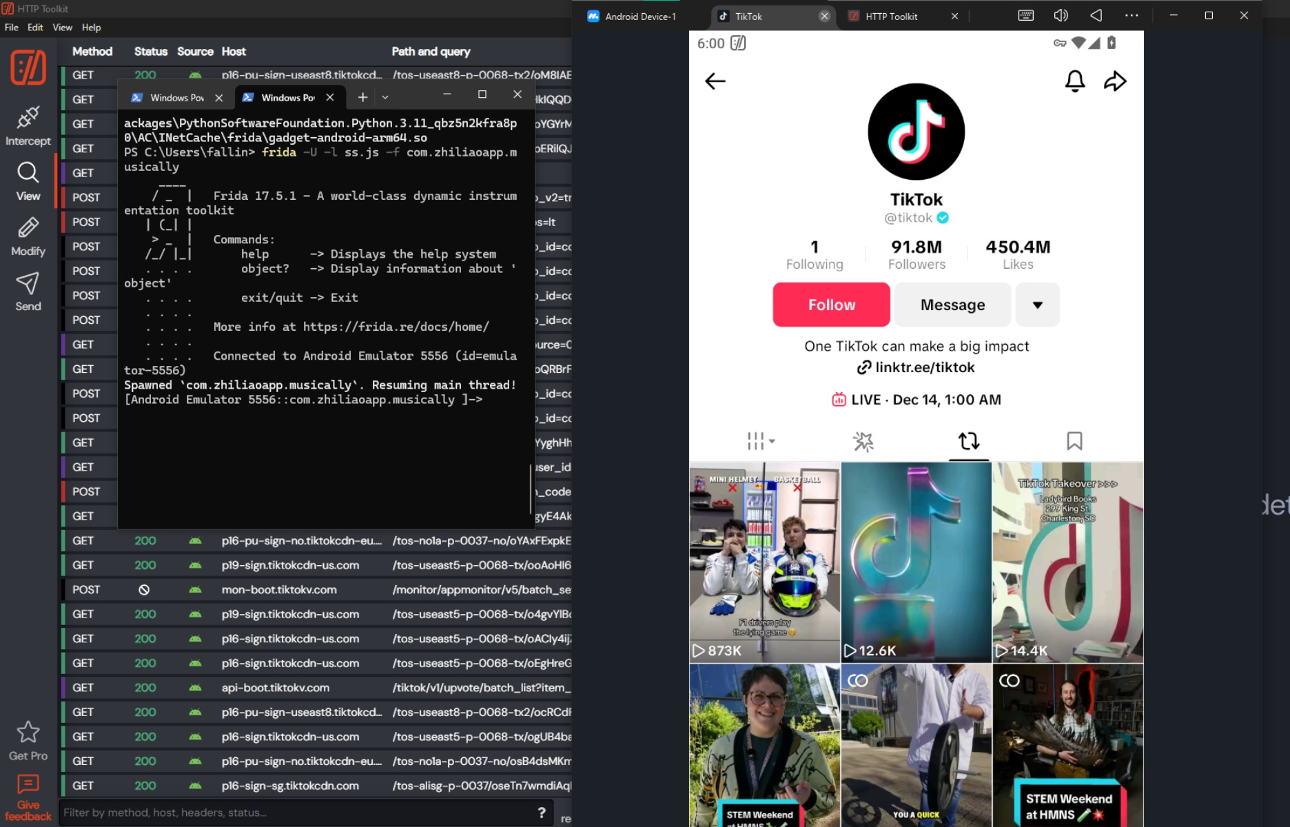 TikTok SSL Pinning Preview